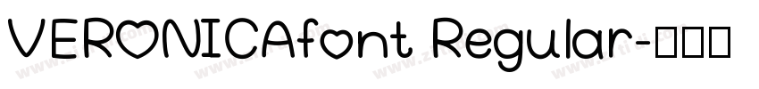 VERONICAfont Regular字体转换